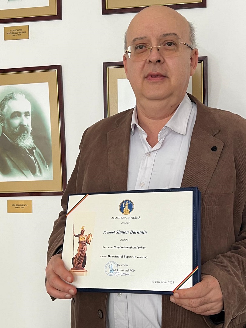 The Romanian Academy awards the work of professors Dan Andrei Popescu ...